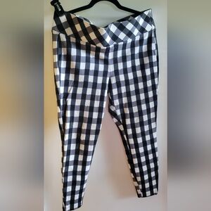 Torrid Black and White Checkered Pants